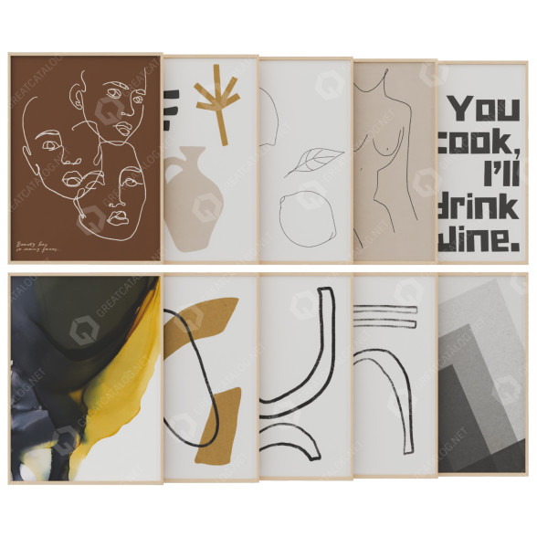 Картини Art Work Set 29 3D модель