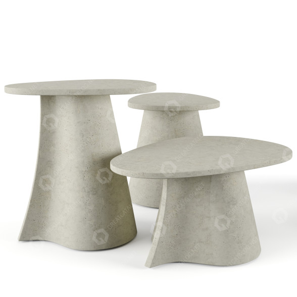 Tische MDF Italia Fossil 3D-Modell