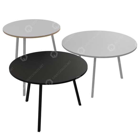 Tabele Hay Loop Stand Round model 3D