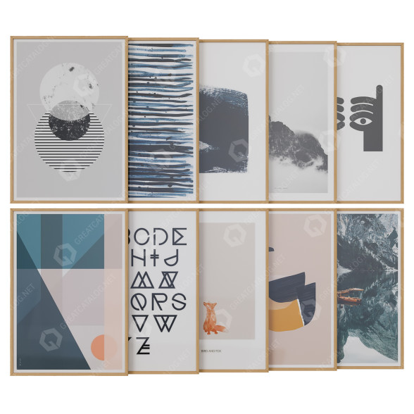 Картини Art Work Set 32 3D модель