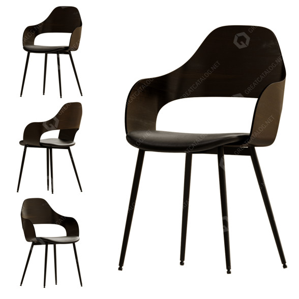 Chair Jysk Hvidovre 3D model GreatCatalog 25889