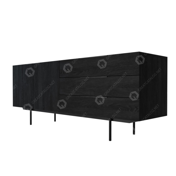 Сервант Zuiver Travis Black Oak 3D модель