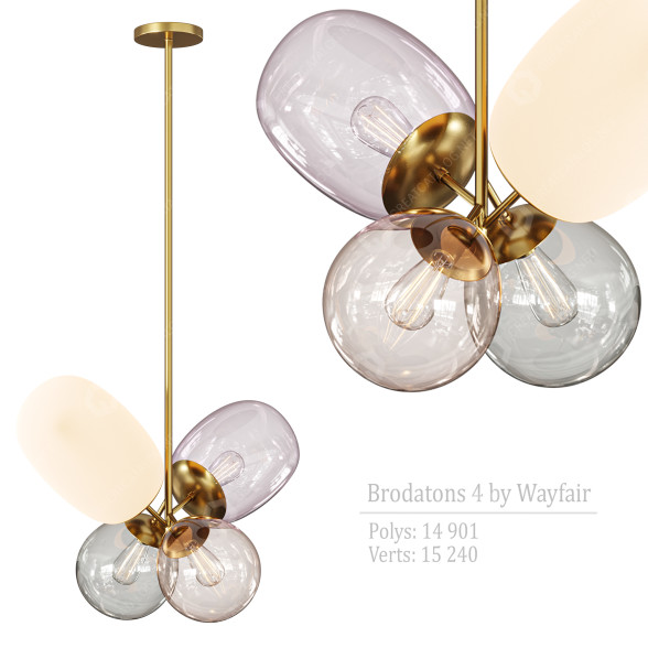 Kronleuchter Brotons 4 3D-Modell