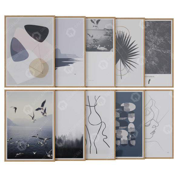 Картини Art Work Set 34 3D модель