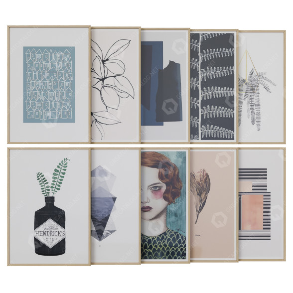 Картини Art Work Set 37 3D модель