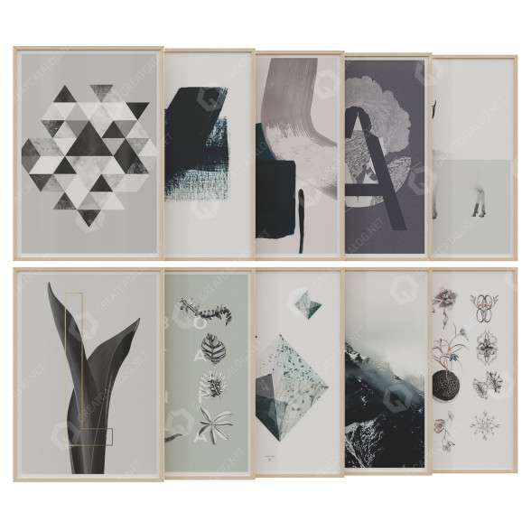 Картини Art Work Set 42 3D модель