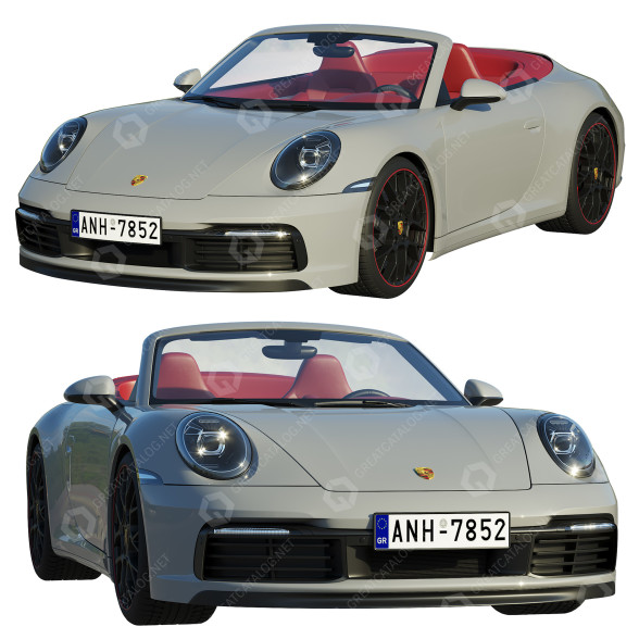 Coche Porsche 911 Carrera Cabriolet Modelo 3D