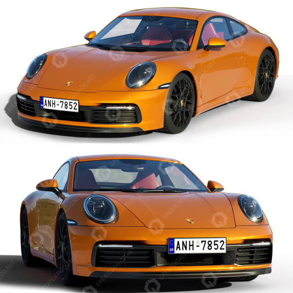 Автомобіль Porsche 911 Carrera S 3D модель