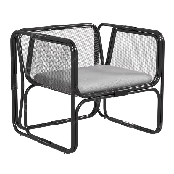Крісло Square Black 3D модель