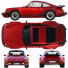 Автомобіль Porsche 911 Turbo 930 - zifir3d