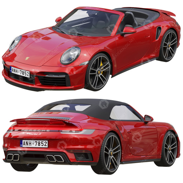 Auto Porsche 911 Turbo S Cabriolet 3D-Modell