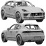 Автомобіль Porsche Macan Turbo - zifir3d