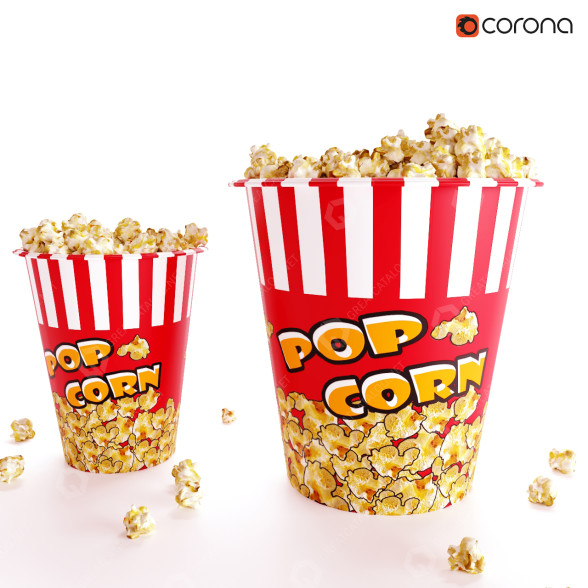 Popcorn Pop 3D-Modell