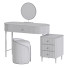 Schminktisch und Pouf Homary Marble Top Makeup Vanity Set - Muhammad CGI