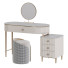 Schminktisch und Pouf Homary Marble Top Makeup Vanity Set - Muhammad CGI