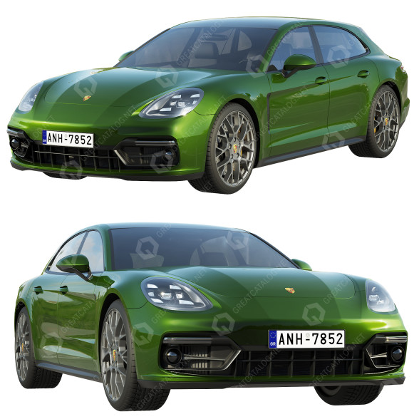 Автомобіль Porsche Panamera GTS Sport Turismo 2019 3D модель