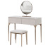 Coiffeuse et tabouret Homary Modern Gray Makeup Vanity Set - Muhammad CGI