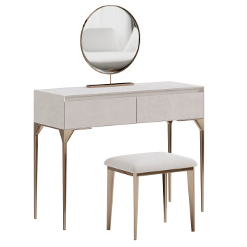 Туалетний столик та табурет Homary Modern Gray Makeup Vanity Set