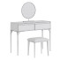 Coiffeuse et tabouret Homary Modern Gray Makeup Vanity Set - Muhammad CGI