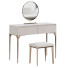 Coiffeuse et tabouret Homary Modern Gray Makeup Vanity Set - Muhammad CGI