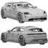 Автомобіль Porsche Taycan Turbo S Cross Turismo - zifir3d