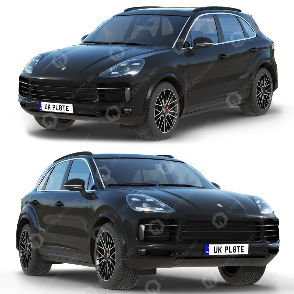 Автомобіль Porsche Cayenne S 2019 3D модель