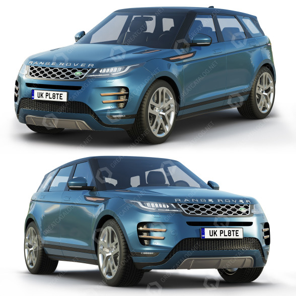 Автомобіль Land Rover Range Rover Evoque 2019 3D модель
