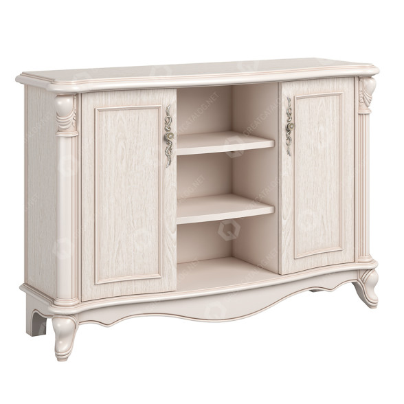 TV Stand Carpenter Small Beige 3D model