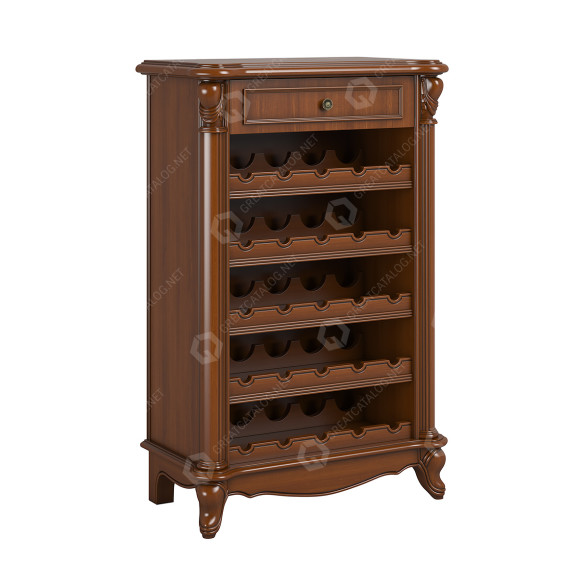 Szafka barowa Carpenter 230-1 Small Brown model 3D