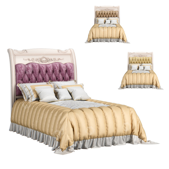 Ліжко Carpenter 230  A Plan 1 Beige 3D модель