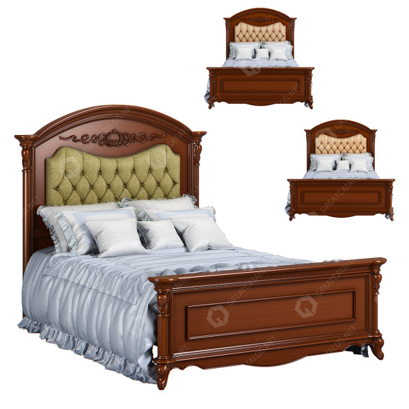 Ліжко Carpenter 230-1 A Plan-2 Brown 3D модель