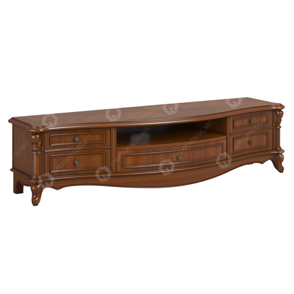ТВ тумба Carpenter Wall Unit A 2612100 230-1 Brown 3D модель