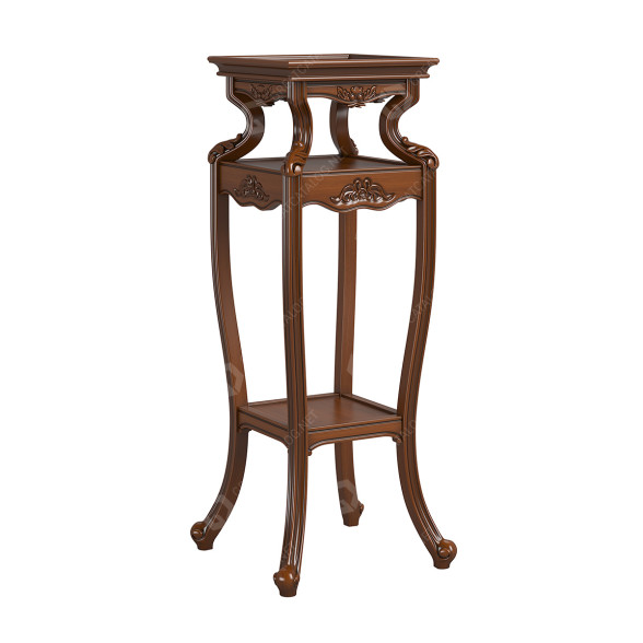 Стелаж Carpenter Low Flower Stand 2651300 230-1 Brown 3D модель