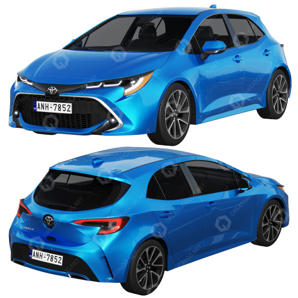 Автомобіль Toyota Corolla Hatchback 3D модель