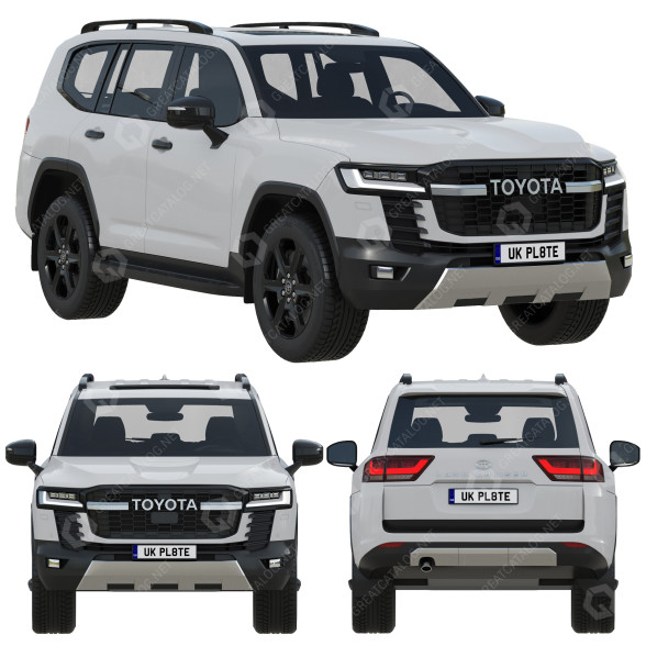 Автомобіль Toyota Land Cruiser GR-Sport 3D модель