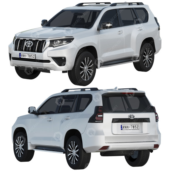 Автомобіль Toyota Land Cruiser Prado 3D модель