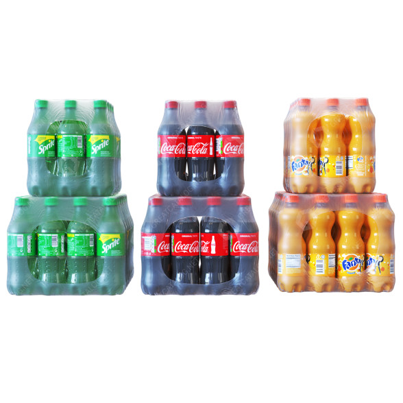 Напої Coca-Cola Cola Fanta Sprite Pack 3D модель