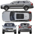 Samochód Volvo V90 - zifir3d