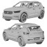 Samochód Volvo XC40 - zifir3d