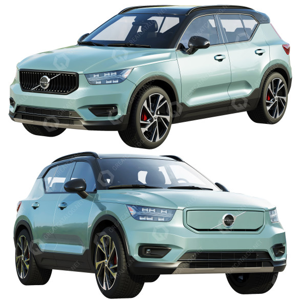Samochód Volvo XC40 model 3D