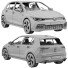 Coche Volkswagen Golf 8 GTI - zifir3d