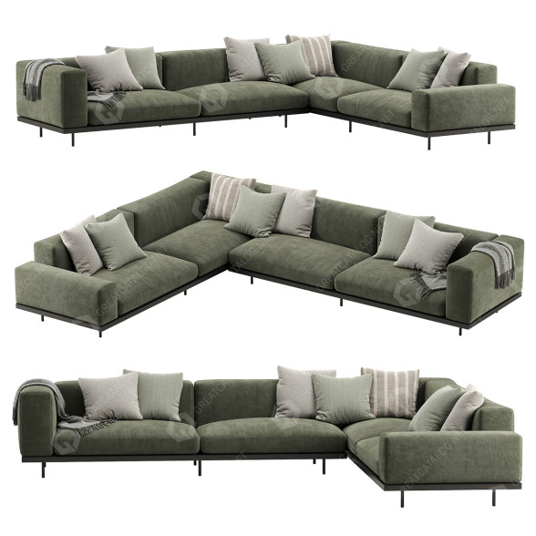 Sofa Arflex Naviglio model 3D