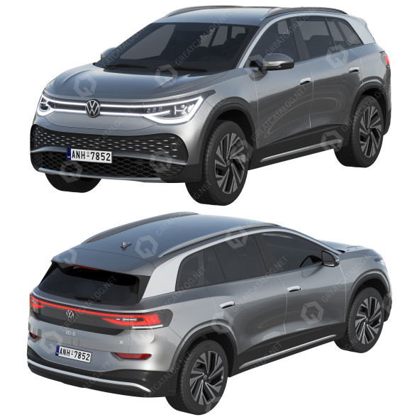 Coche Volkswagen ID6 X Modelo 3D