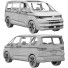 Samochód Volkswagen Multivan - zifir3d