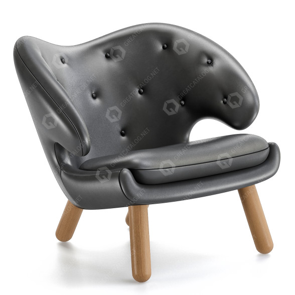 Fotel Finn Juhl Pelican model 3D