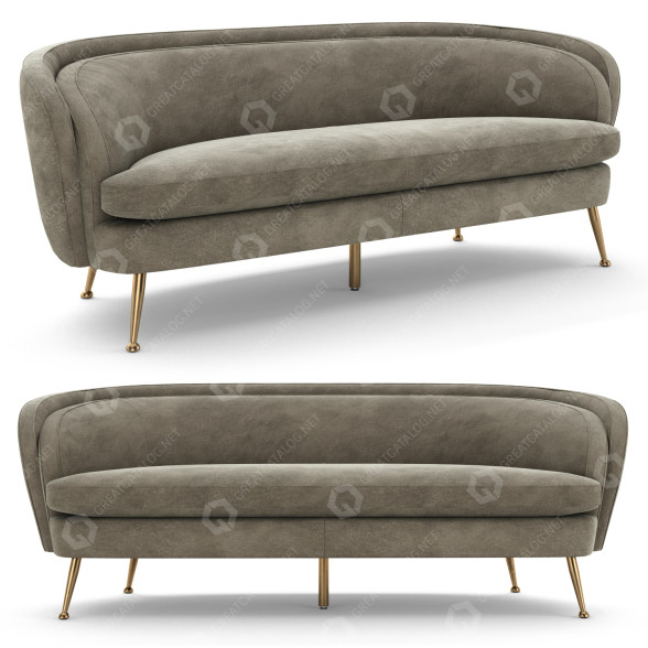 Диван Regina Andrew Paris 3D модель