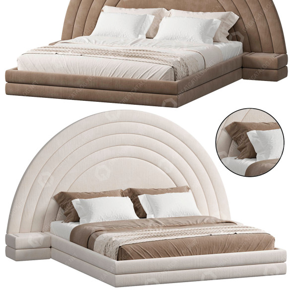 Bett The High Wall Salana 3D-Modell