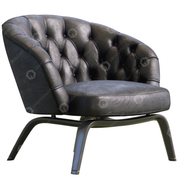 Fotel Minotti Winston model 3D