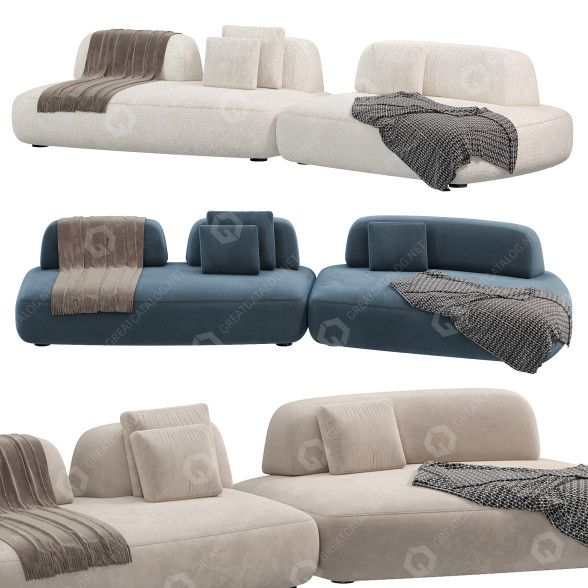 Sofa ART NOVA Curve 2 3D-Modell