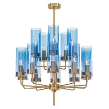 Kronleuchter  Blue Glass Tube by Hans Agne Jakobsson 3D-Modell